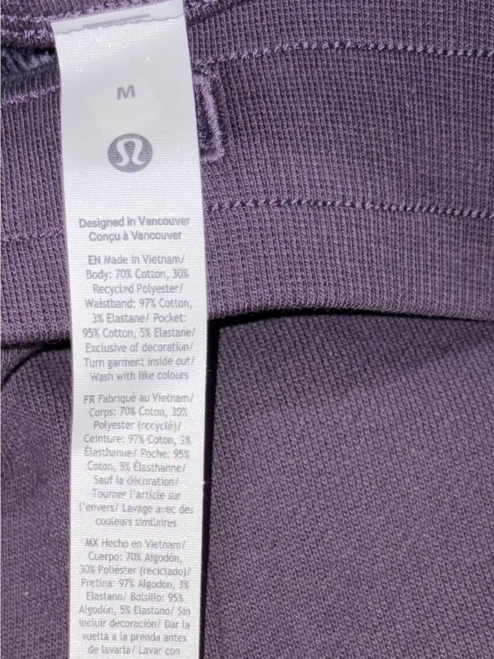 NWT LULULEMON MEDIUM SCUBA MID RISE WIDE LEG PANT*JEWELED ATOMIC PURPLE $118 - Picture 6 of 16